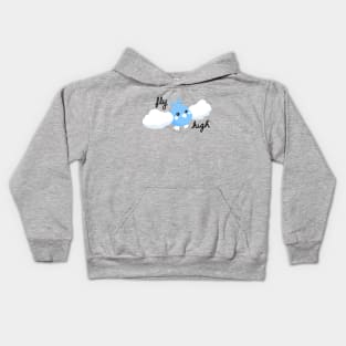 Kawaii Bird Flying Type Video Game Art Kids Hoodie